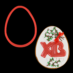 Вырубка для пряника "Яйцо большое" 8,5 см*11,5 см