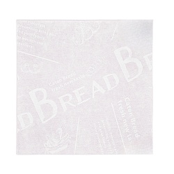 Бумага упаковочная для бенто-торта 18 см*18 см «Газета с белыми буквами» 1шт