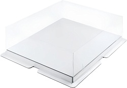 Коробка для торта 30 см*30 см*10 см белая "Премиум"