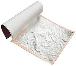 Серебро лист (поталь) 14*14 см