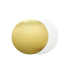 Подложка для торта "Золото/Белая" 24 см, толщина 3,2 мм